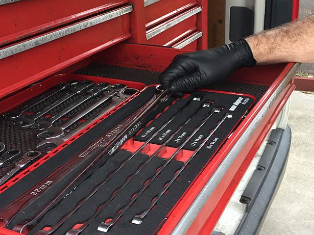 Tools being prepared for use